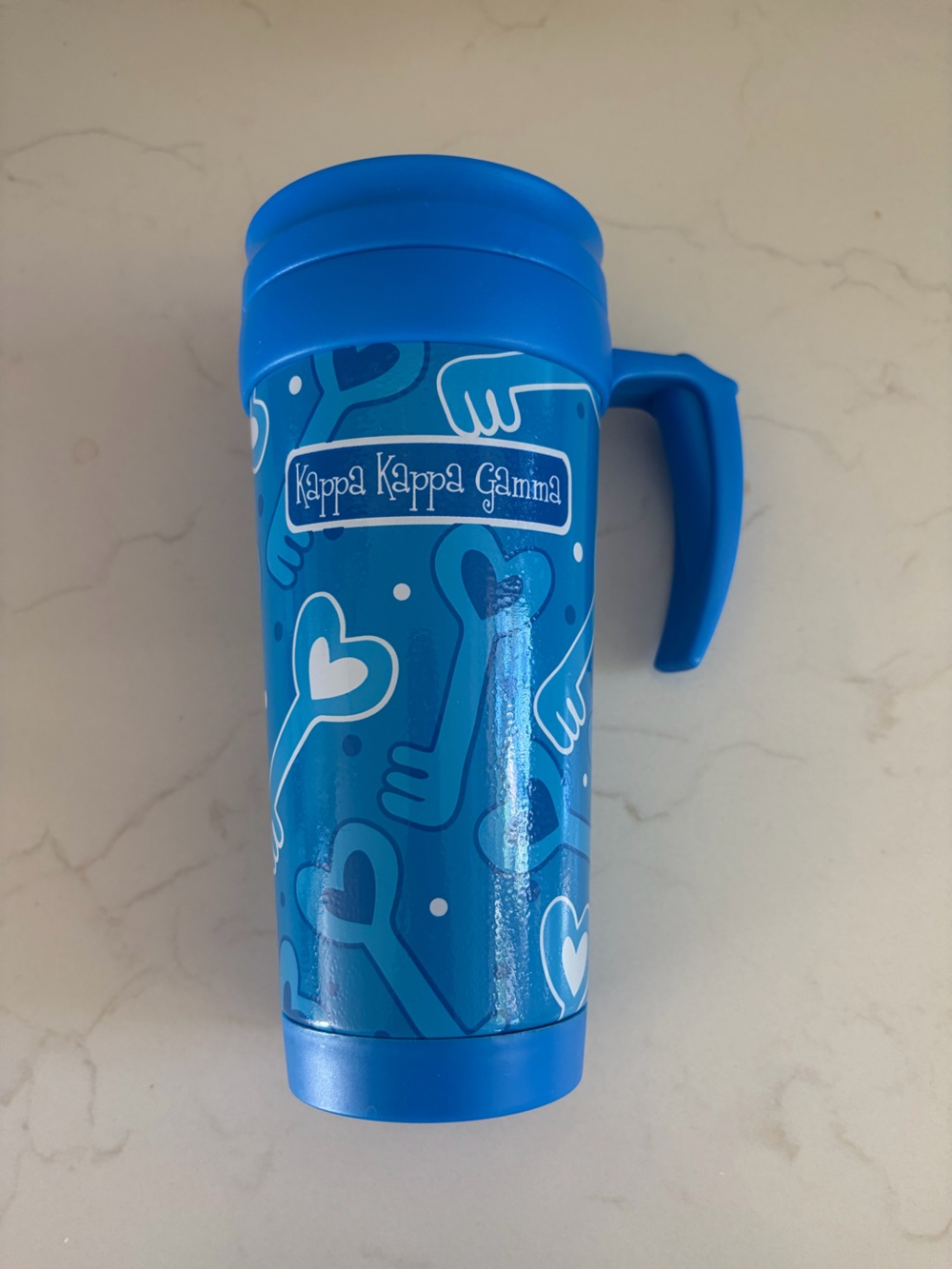 KKG Blue Travel Mug with Handle